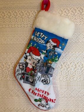 vintage betty boop christmas stocking🖤